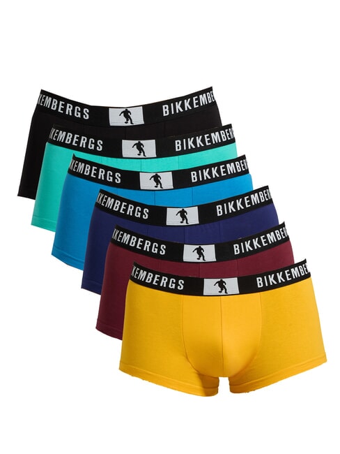 BIKKEMBERGS NEW PUPINO TRUNK 6 boxeurs multicolore - Slip homme