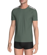 BIKKEMBERGS ELASTIC T-shirt vert - T-shirt - 1