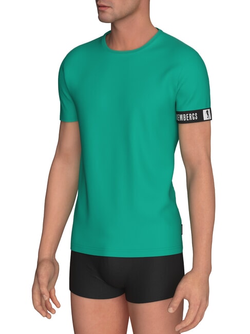 BIKKEMBERGS NEW PUPINO T-shirt vert - T-shirt