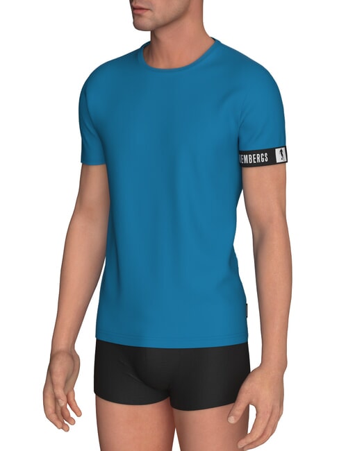BIKKEMBERGS NEW PUPINO T-shirt bleu - T-shirt