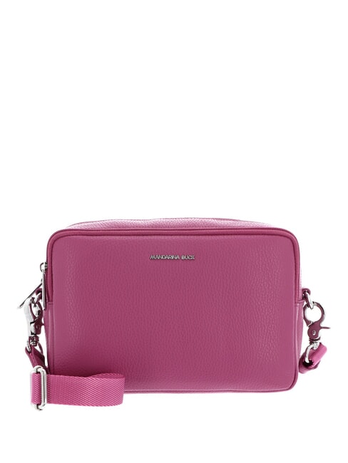 MANDARINA DUCK MELLOW LEATHER Sacoche en cuir pour appareil photo rouge violet - Sacs pour Femme