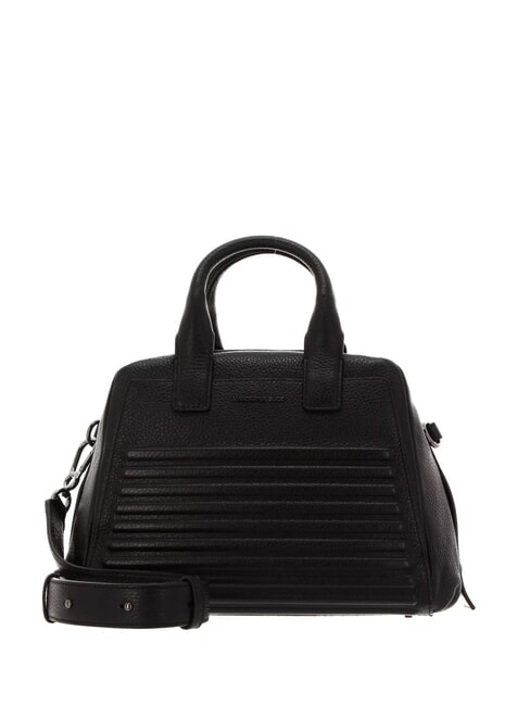 MANDARINA DUCK I-CON Sac dôme en cuir avec bandoulière Noir - Sacs pour Femme