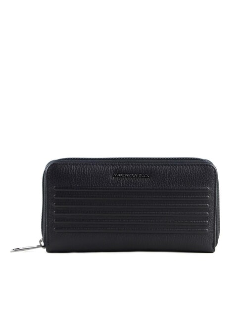 MANDARINA DUCK I-CON Grand portefeuille en cuir avec fermeture éclair Noir - Portefeuilles Femme