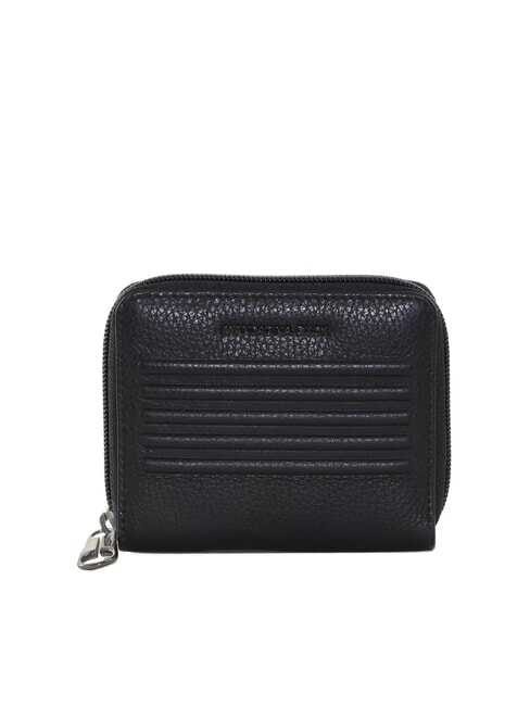 MANDARINA DUCK I-CON Petit portefeuille zippé en cuir Noir - Portefeuilles Femme