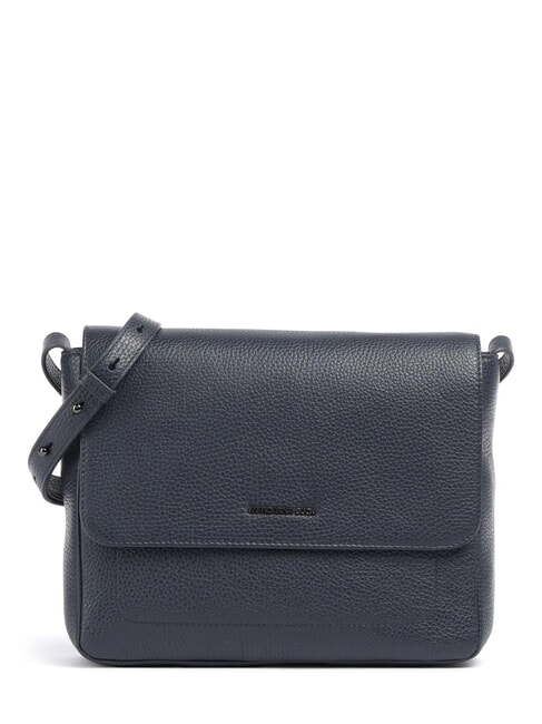 MANDARINA DUCK MELLOW LEATHER Sac bandoulière en cuir avec rabat dressblue - Sacs pour Femme