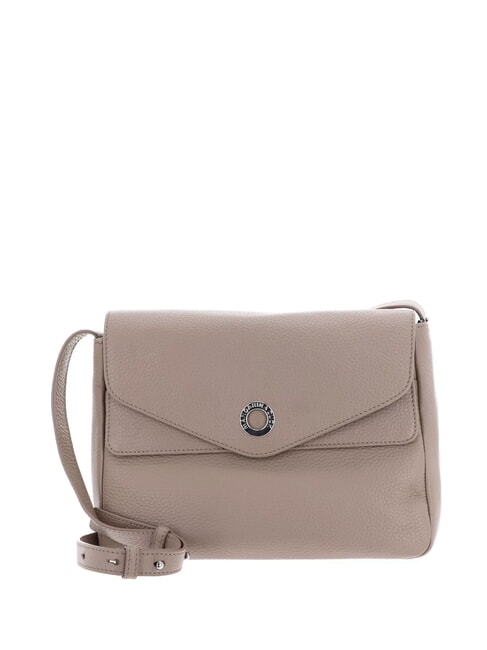 MANDARINA DUCK MELLOW LEATHER Sac en cuir à rabat taupe chaud - Sacs pour Femme