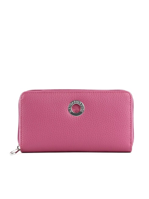 MANDARINA DUCK MELLOW  Grand portefeuille en cuir zippé rouge violet - Portefeuilles Femme