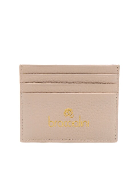 BRACCIALINI BASIC Porte-cartes de crédit en cuir poudre pour le visage - Portefeuilles Femme