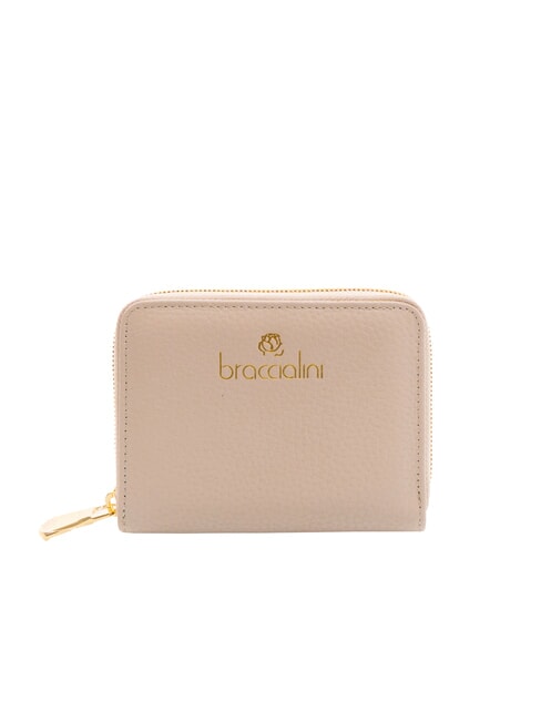 BRACCIALINI BASIC Petit portefeuille en cuir zippé poudre pour le visage - Portefeuilles Femme