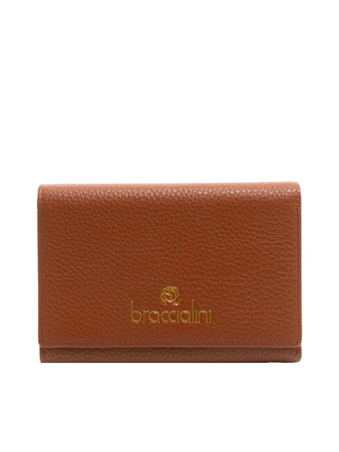 BRACCIALINI BASIC Portefeuille en cuir moyen marron - Portefeuilles Femme