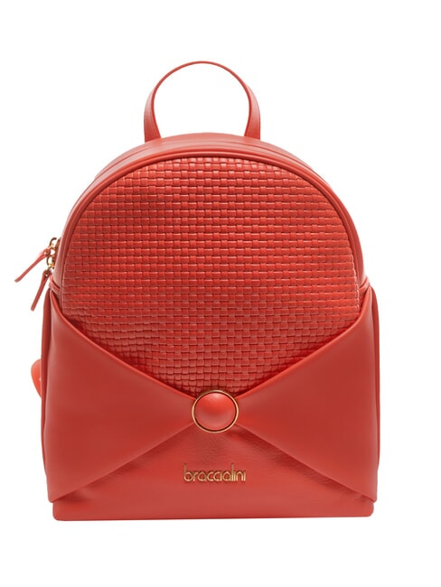 BRACCIALINI NAOMI Sac à dos rond en cuir rouge - Sacs pour Femme