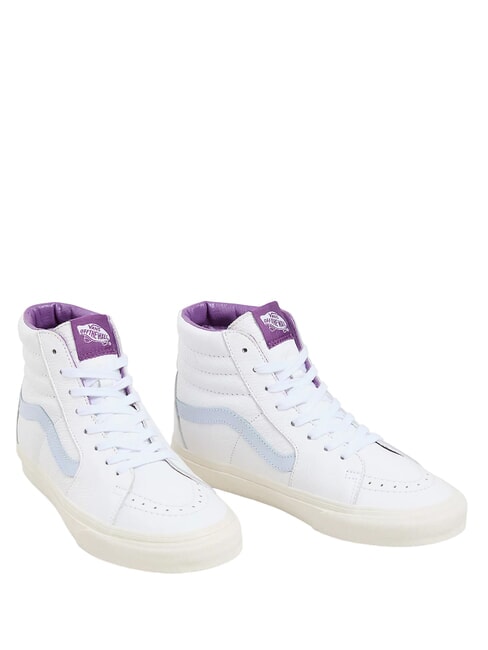 VANS SK8-HI  Baskets en cuir cuir premium bleu halogène - Chaussures unisexe