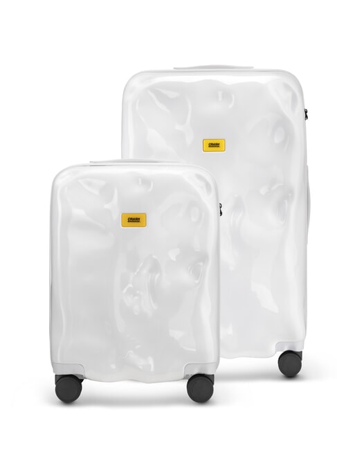 CRASH BAGGAGE ICON TONE ON TONE Lot de 2 chariots : cabine + grand lumière blanche - Ensemble Valises