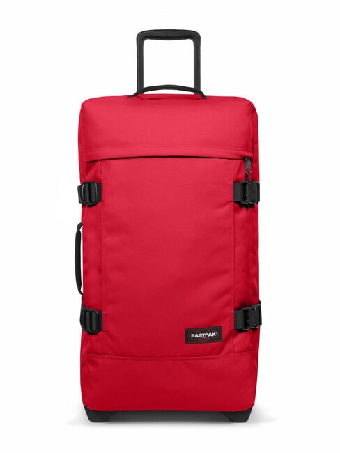 EASTPAK TRANVERZ M Chariot moyen rouge tomate - Valises Semi-rigides