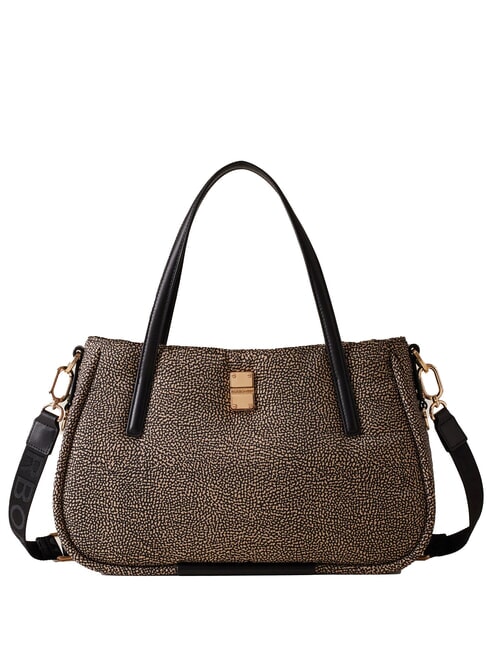 BORBONESE CAHIER  Sac à bandoulière, avec bandoulière OP / NATUREL / NOIR - Sacs pour Femme
