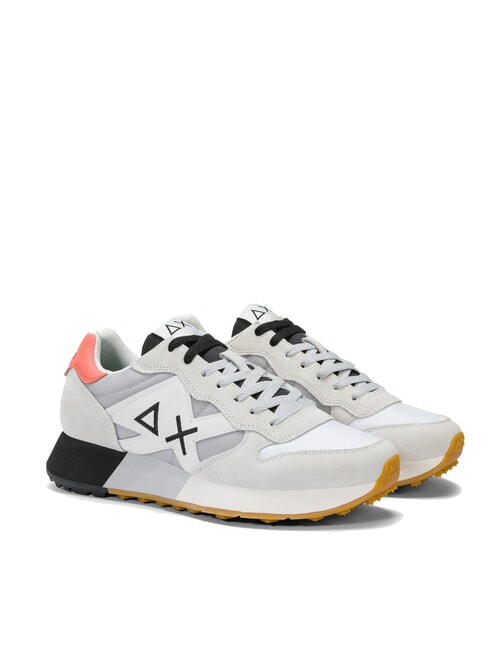 SUN68 JAKI 2.0 BICOLOR Baskets blanc / gris clair - Chaussures Homme