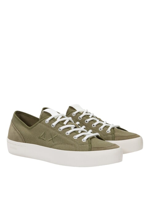 SUN68 STREET CANVAS Baskets en toile militaire - Chaussures Homme