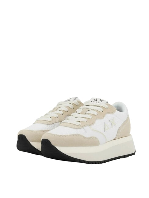 SUN68 BIG ALLY FLOWER Baskets blanche - Chaussures Femme