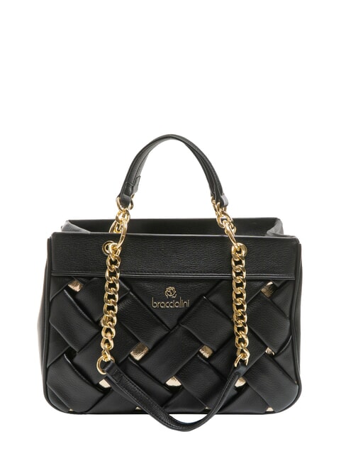 BRACCIALINI ICONS Sac tissé à double anse noir - Sacs pour Femme