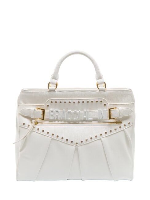 BRACCIALINI GISELLE Sac fourre-tout avec logo en métal blanc - Sacs pour Femme