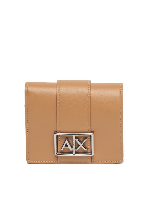 ARMANI EXCHANGE JODIE Petit portefeuille rose camel - Portefeuilles Femme