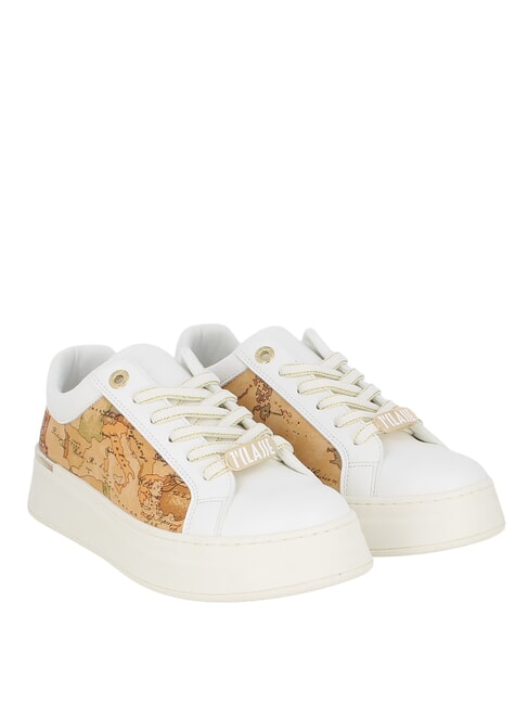 ALVIERO MARTINI PRIMA CLASSE GEO JUNIOR Baskets Blanc / Beige Géo - Chaussures Femme