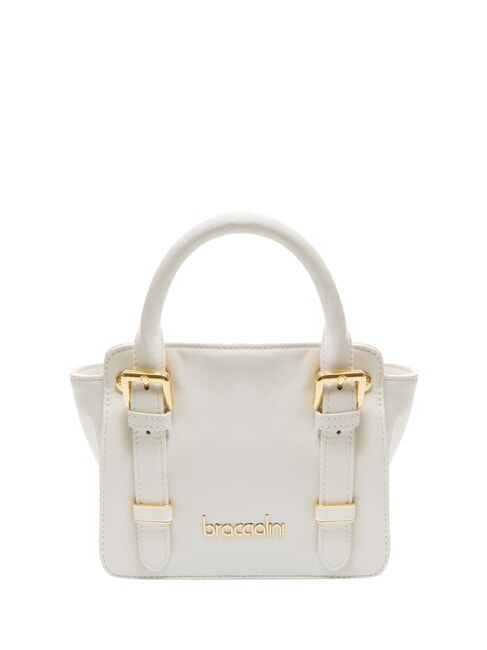 BRACCIALINI GRETA Petit sac à main en cuir blanc - Sacs pour Femme