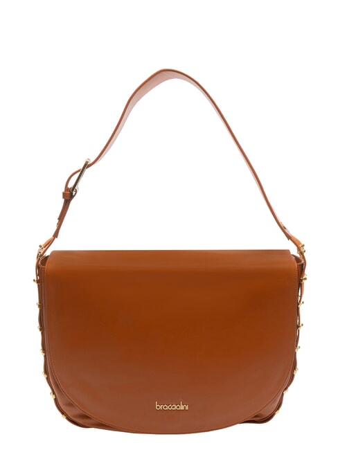 BRACCIALINI NORA Sac à bandoulière en cuir marron - Sacs pour Femme