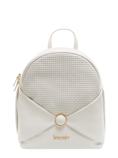 BRACCIALINI NAOMI Sac à dos rond en cuir blanc - Sacs pour Femme