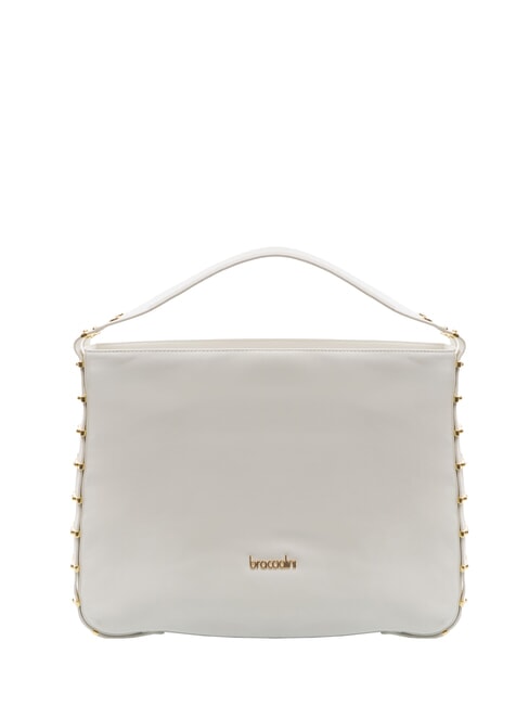 BRACCIALINI NORA Sac hobo en cuir blanc - Sacs pour Femme
