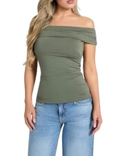 GUESS CHARLOTTE  T-shirt plante verte - T-shirt - 1