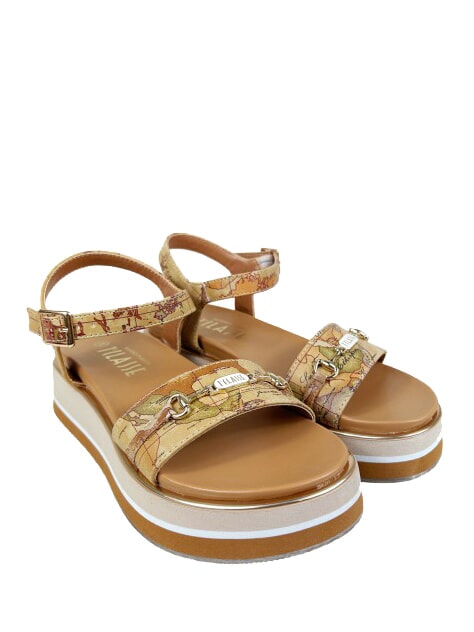 ALVIERO MARTINI PRIMA CLASSE GEO  sandales compensées NATUREL - Chaussures Femme