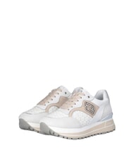 LIUJO MAXI WONDER 73 Baskets à empiècements floraux blanc cassé - Chaussures Femme - 1