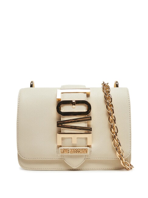 LOVE MOSCHINO VERTICAL LOGO Mini sac à bandoulière Ivoire - Sacs pour Femme