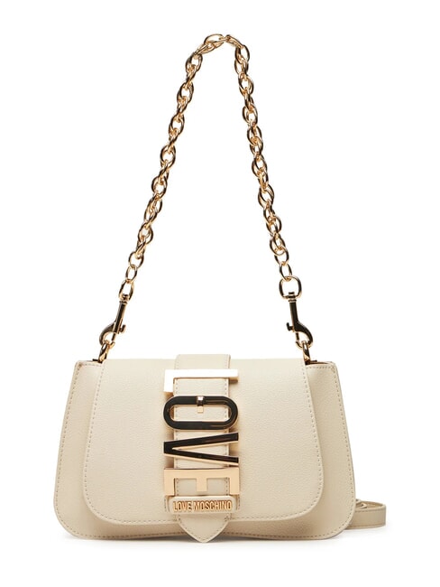 LOVE MOSCHINO VERTICAL LOGO Sac à bandoulière, avec bandoulière Ivoire - Sacs pour Femme