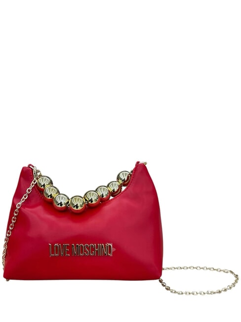 LOVE MOSCHINO CHAIN Mini sac à main, avec bandoulière ROUGE - Sacs pour Femme