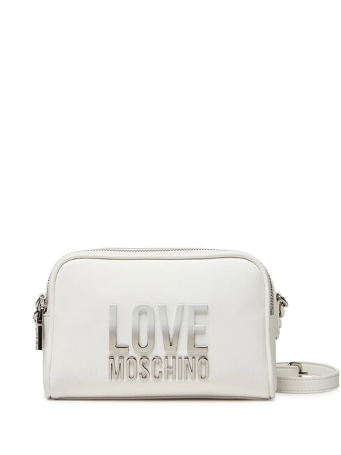 LOVE MOSCHINO BIG LETTERING Mini sac à bandoulière blanche - Sacs pour Femme