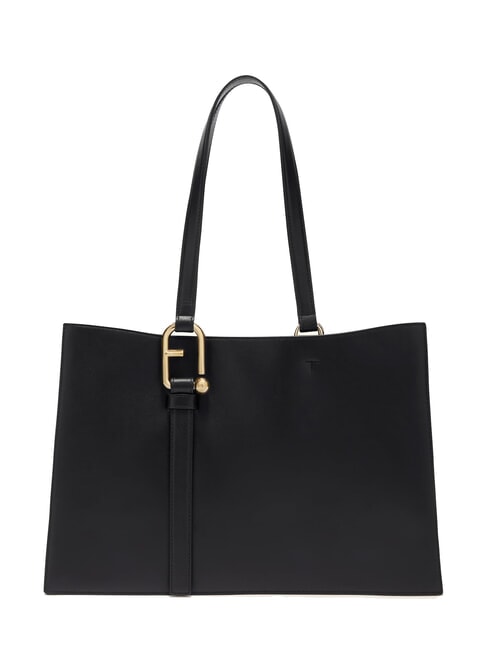 FURLA NUVOLA L Sac shopping en cuir Noir - Sacs pour Femme