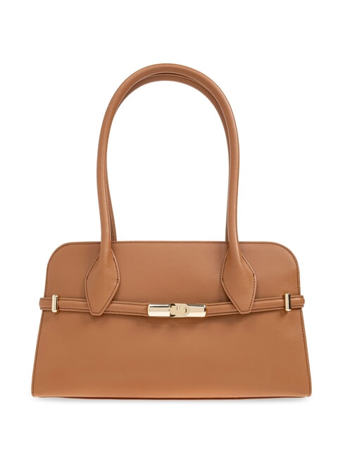 FURLA GOCCIA Petit sac à bandoulière en cuir Brandy - Sacs pour Femme