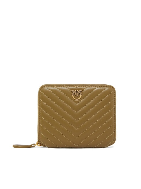 PINKO TAYLOR Quilted Portefeuille zippé plantation-or antique - Portefeuilles Femme