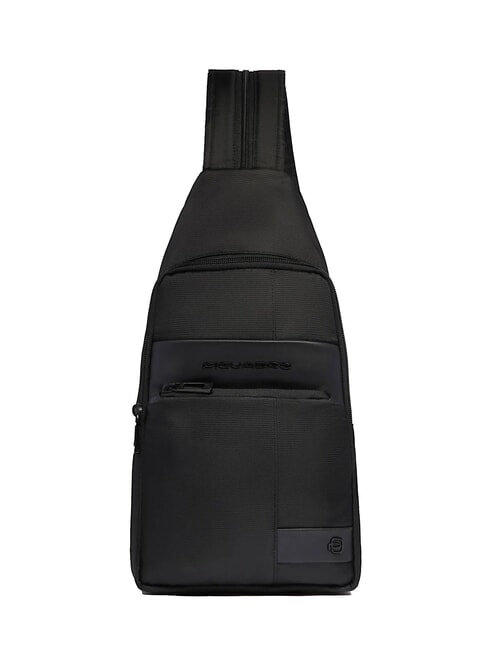 PIQUADRO WOLLEM Sac à dos/sac bandoulière pour iPad Mini Noir - Sacs en Bandoulières pour Homme