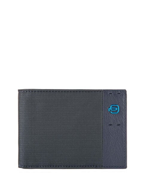 PIQUADRO Portefeuille P16, en cuir CHEVRON BLEU - Portefeuilles Homme