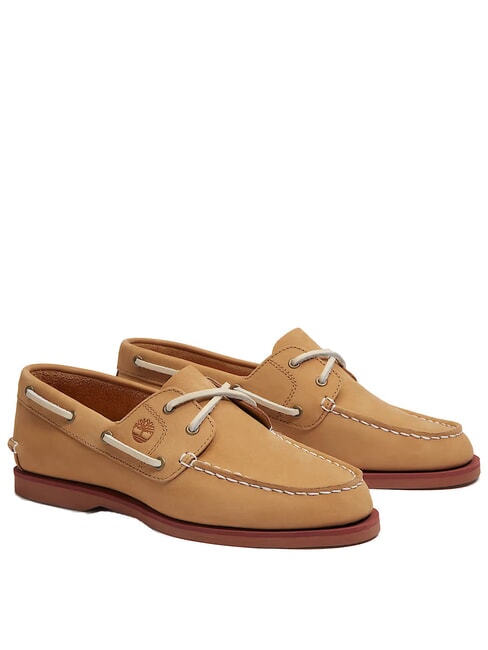 TIMBERLAND CLASSIC BOAT  Chaussures bateau en cuir nubuck beige moyen - Chaussures Femme
