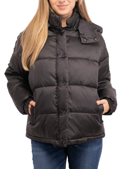 PINKO IDRANTE Doudoune à capuche limousine noire - Doudounes femme