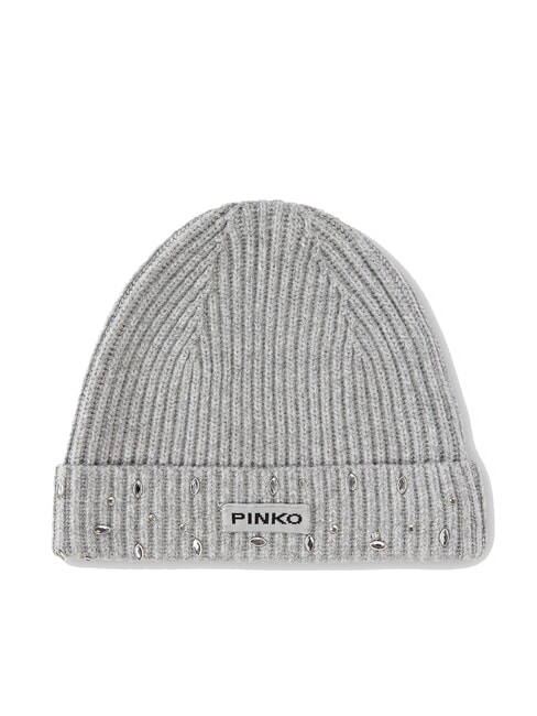 PINKO SERENGETI Bonnet en cristal argent métallique - Bonnets
