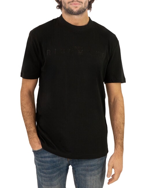 JOHN RICHMOND SOULOKU T-shirt avec logo en relief le noir - T-shirt