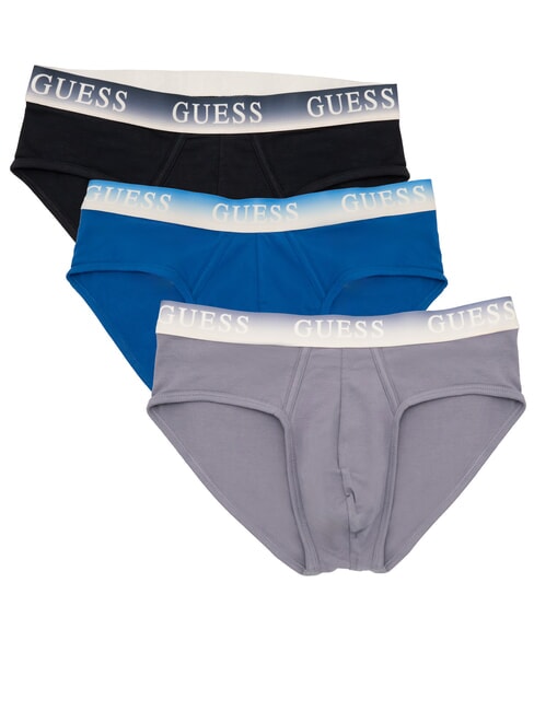 GUESS JOE Lot de 3 slips peigne bleu clair foncé - Slip homme