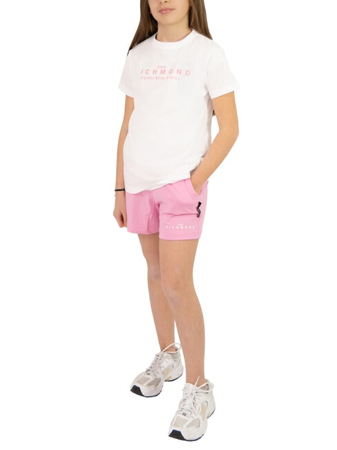 JOHN RICHMOND BARANCA Ensemble t-shirt et bermuda blanc/rose - Survêtements pour enfants