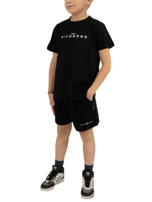 JOHN RICHMOND NORMI Ensemble t-shirt et bermuda noir - Survêtements pour enfants