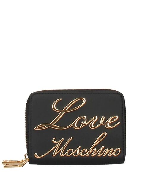 LOVE MOSCHINO LOVELY  Portefeuille zippé Noir - Portefeuilles Femme